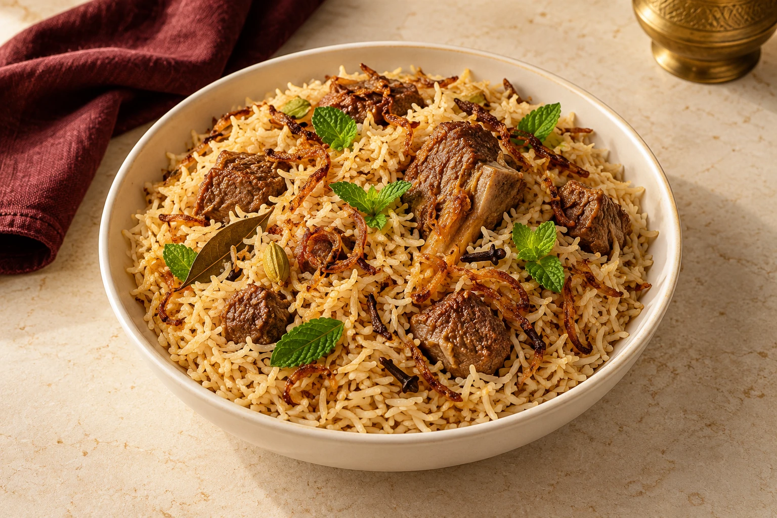 Beef Yakhni Pulao